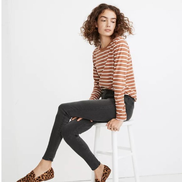 Madewell Denim - MADEWELL high riser skinny jeans washed black 27